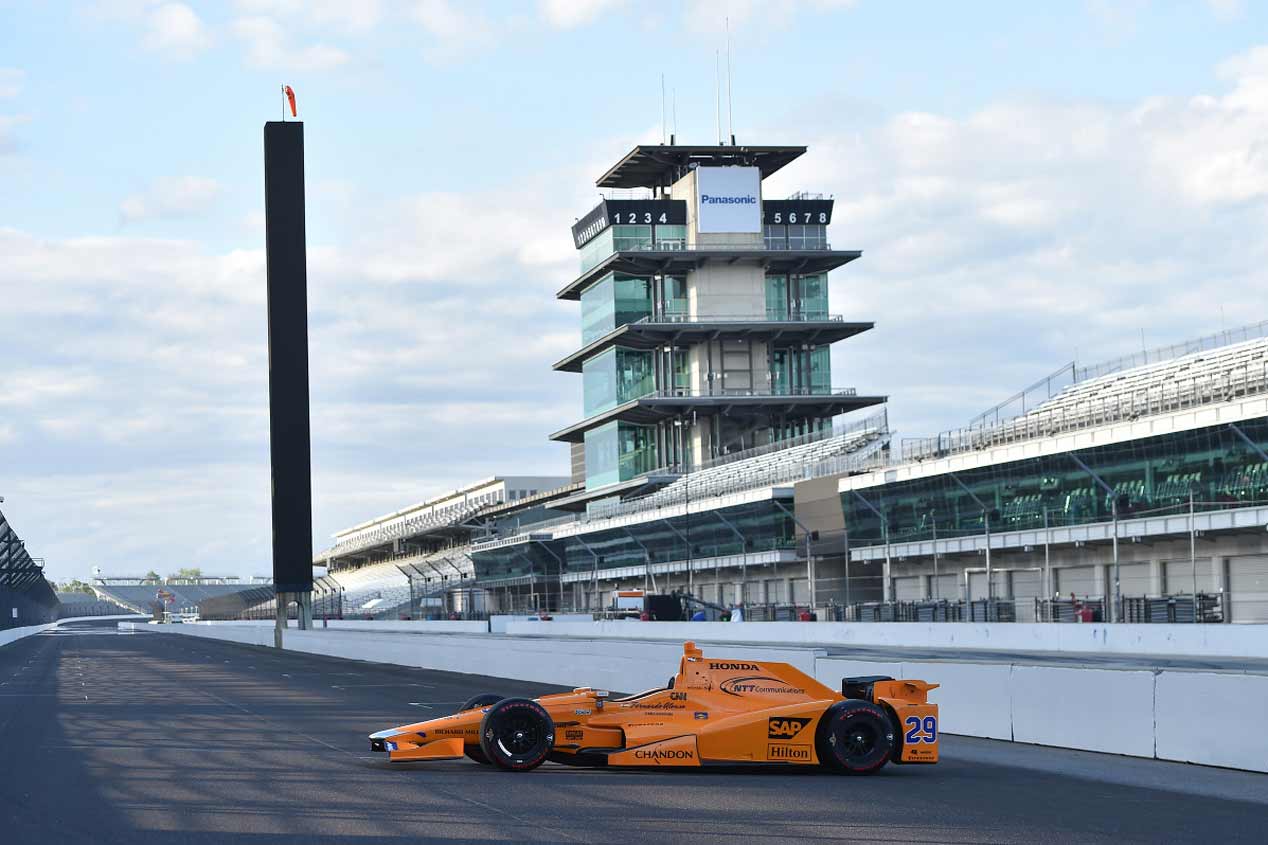 El McLaren-Honda-Andretti de Alonso en la Indy 500, en fotos