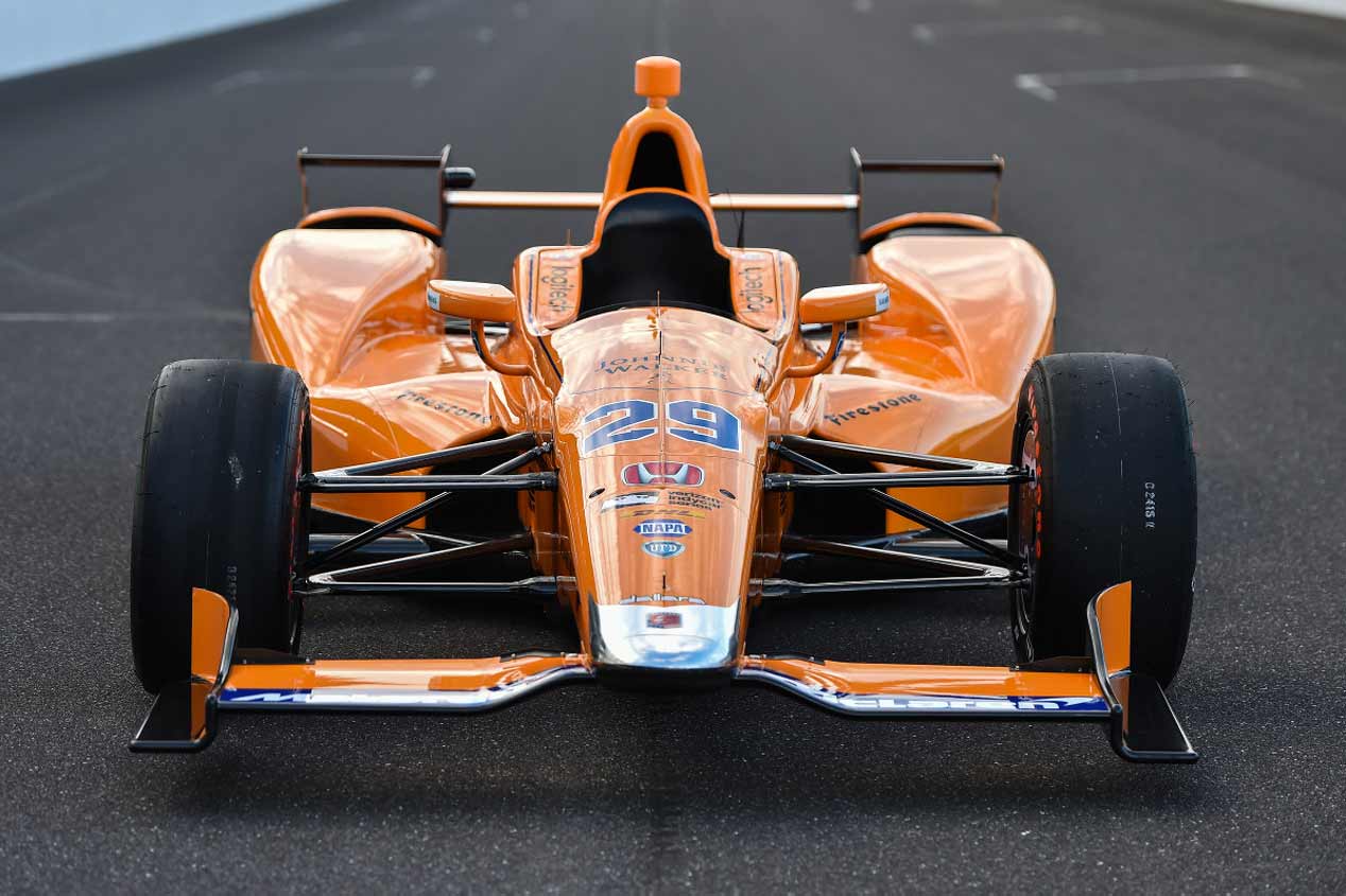 El McLaren-Honda-Andretti de Alonso en la Indy 500, en fotos