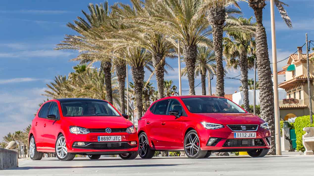 Seat Ibiza 2017 y VW Polo, frente a frente