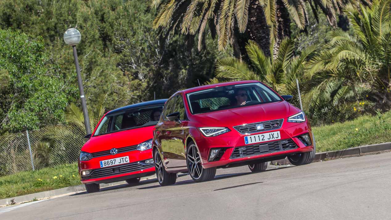 Seat Ibiza 2017 y VW Polo, frente a frente