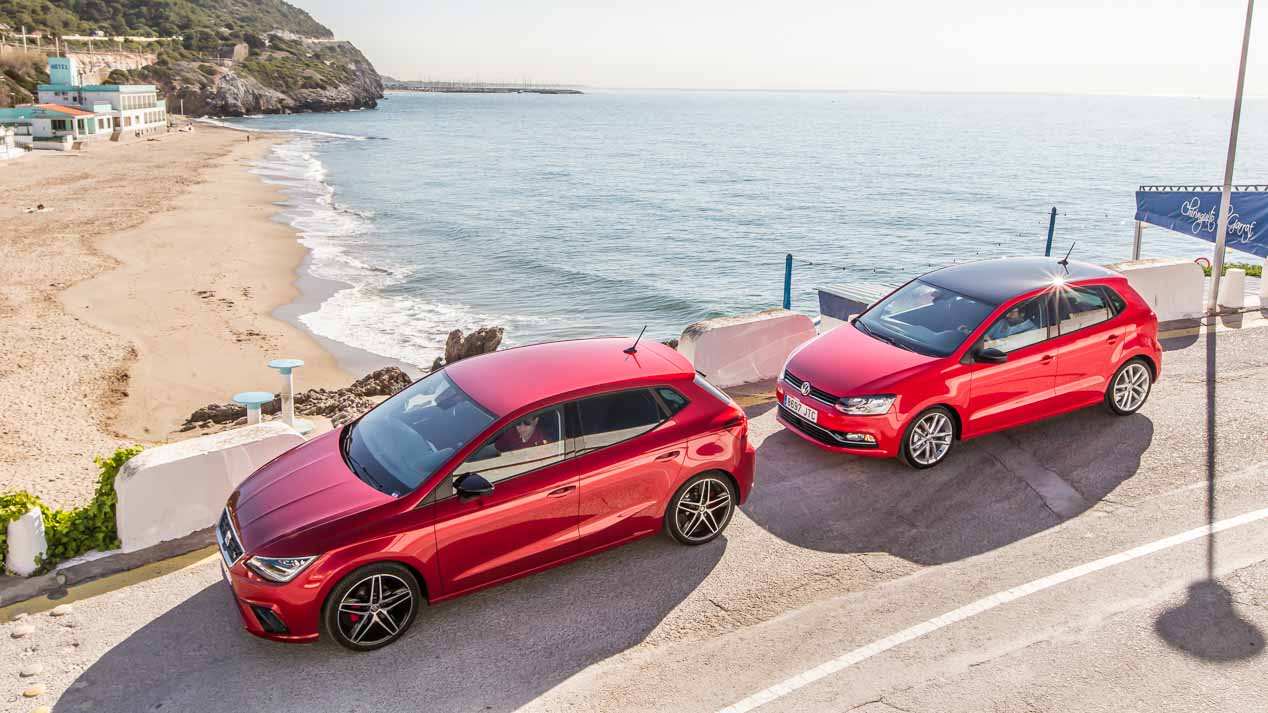 Seat Ibiza 2017 y VW Polo, frente a frente