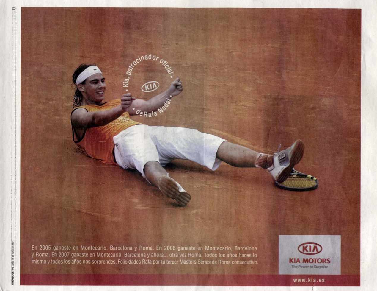 Rafa Nadal y sus mejores anuncios de coches con Kia