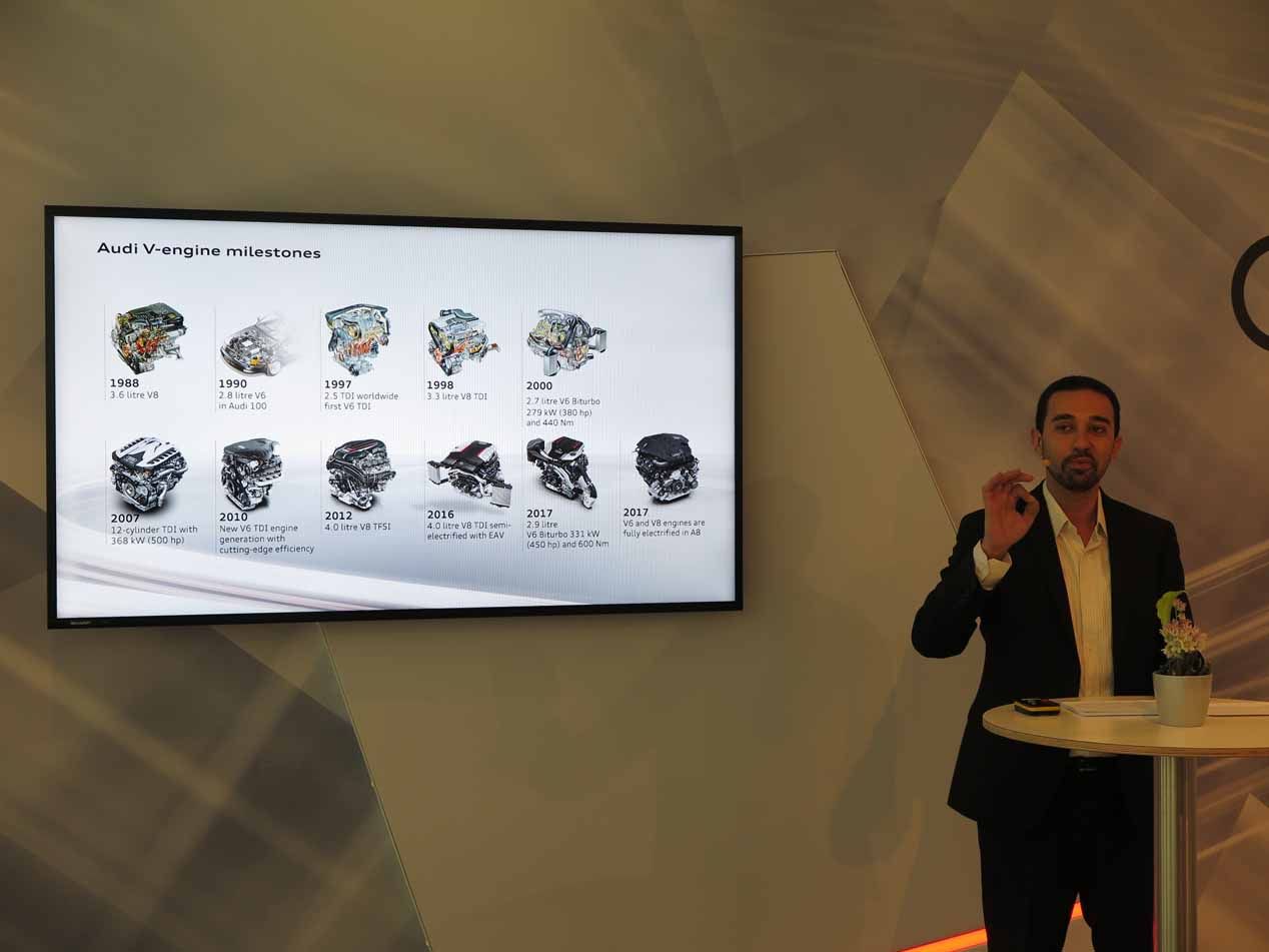 Motores en V "electrificados" del nuevo Audi A8