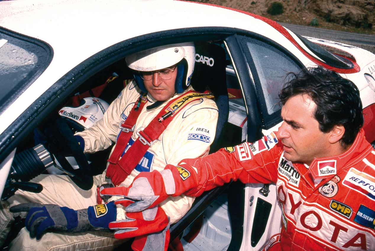 Prueba original del Toyota Celica Turbo 4WD Grupo A de Carlos Sainz, ¡qué cochazo!