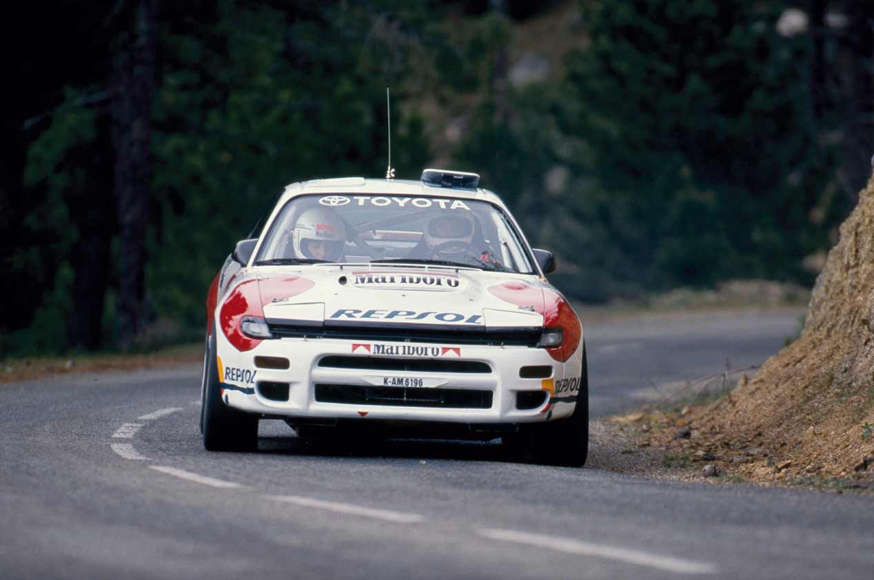 Prueba original del Toyota Celica Turbo 4WD Grupo A de Carlos Sainz, ¡qué cochazo!