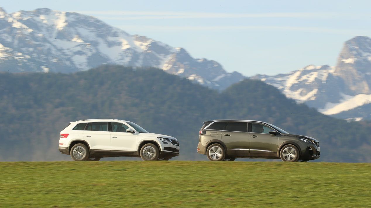 Comparativa: Peugeot 5008 2.0 BlueHDI vs Skoda Kodiaq 2.0 TDI