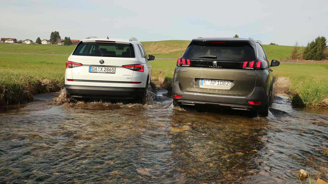 Comparativa: Peugeot 5008 2.0 BlueHDI vs Skoda Kodiaq 2.0 TDI