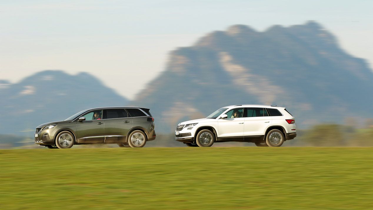 Comparativa: Peugeot 5008 2.0 BlueHDI vs Skoda Kodiaq 2.0 TDI
