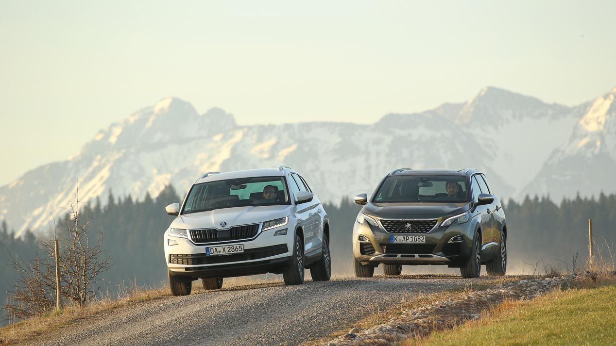 Comparativa: Peugeot 5008 2.0 BlueHDI vs Skoda Kodiaq 2.0 TDI