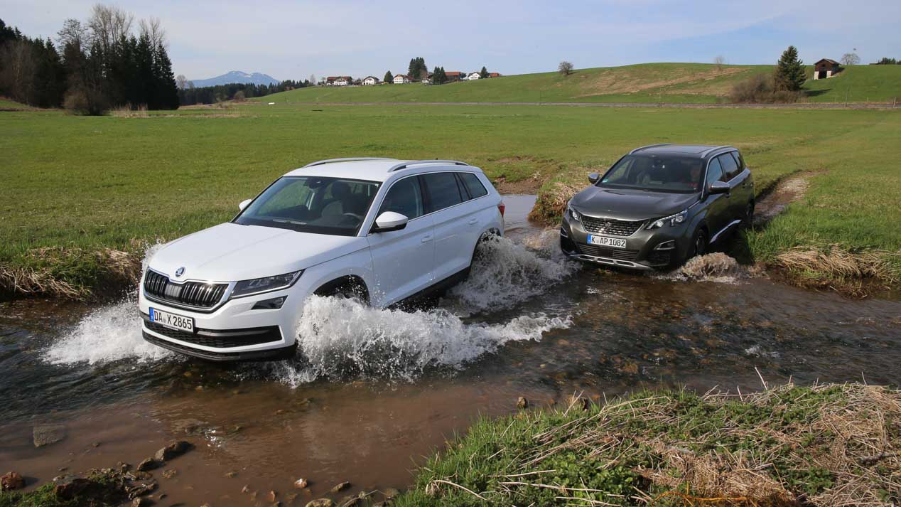 Comparativa: Peugeot 5008 2.0 BlueHDI vs Skoda Kodiaq 2.0 TDI
