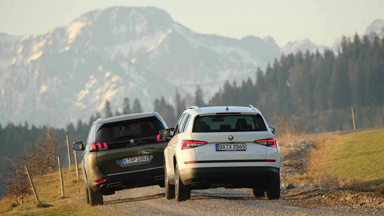 Comparativa: Peugeot 5008 2.0 BlueHDI vs Skoda Kodiaq 2.0 TDI