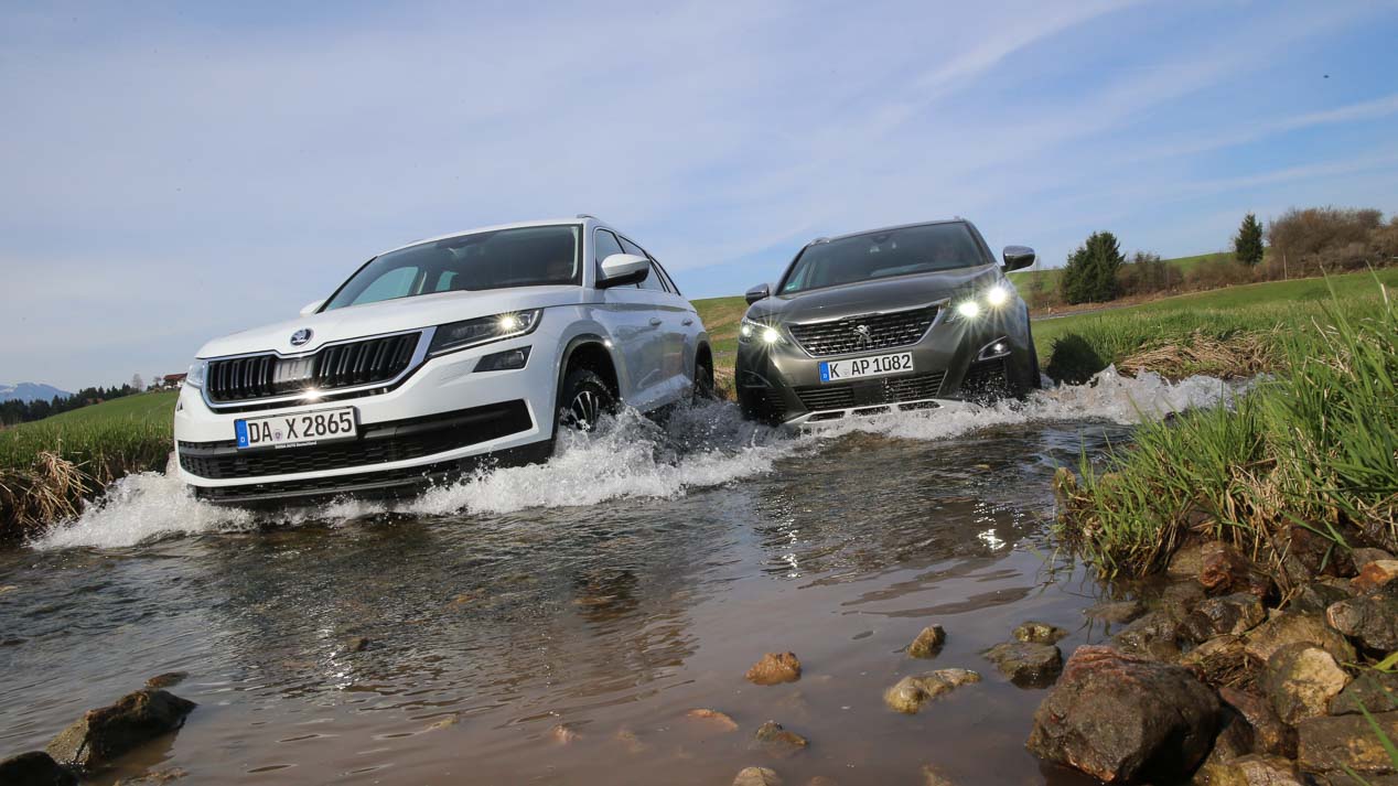 Comparativa: Peugeot 5008 2.0 BlueHDI vs Skoda Kodiaq 2.0 TDI