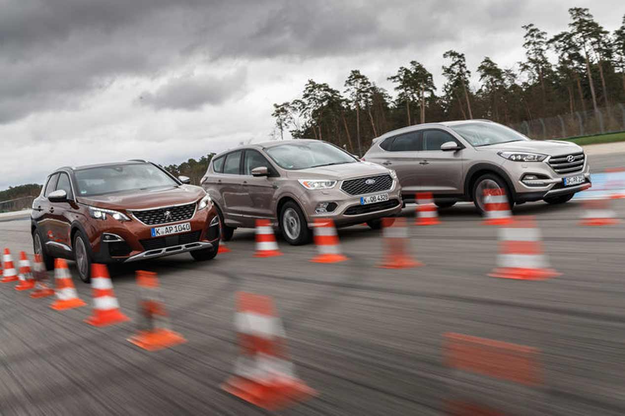Peugeot 3008, Hyundai Tucson y Ford Kuga, a prueba