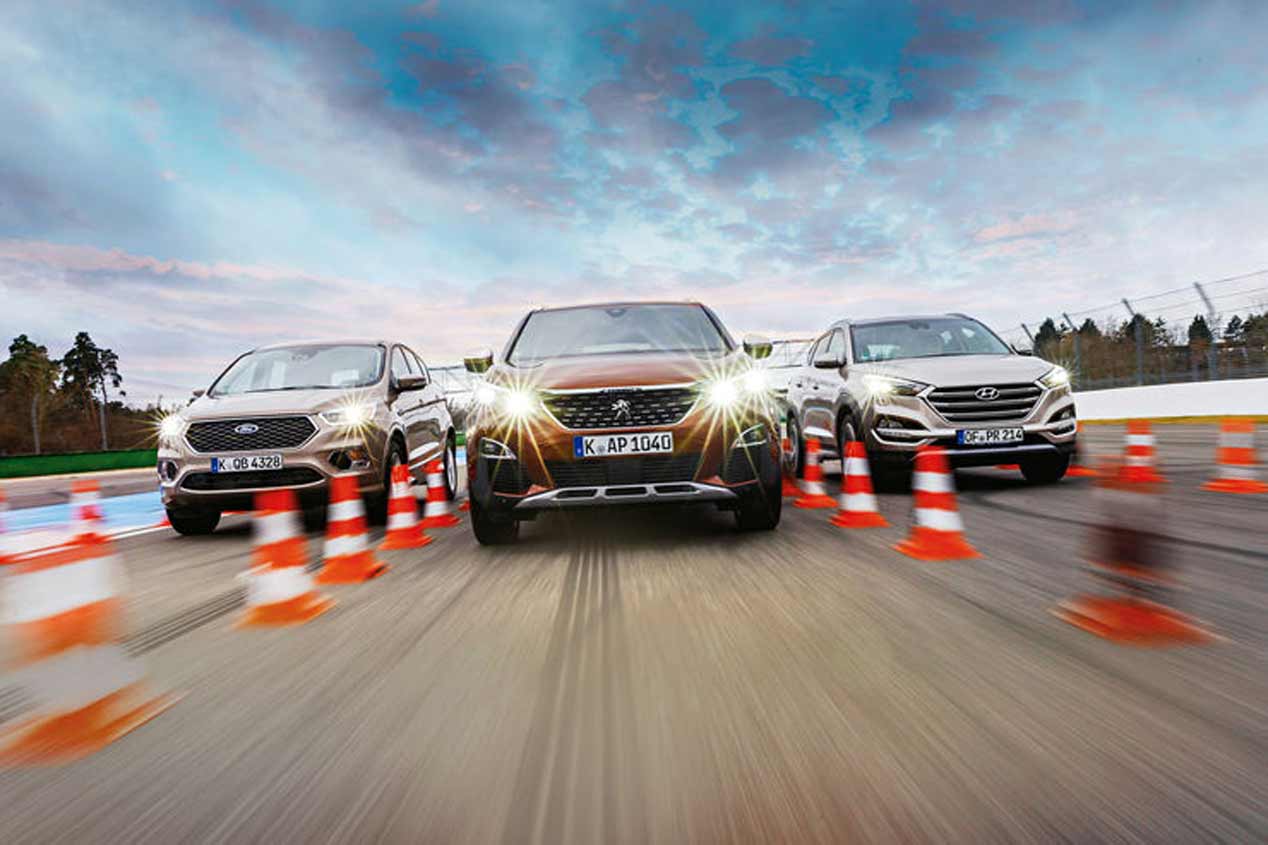 Peugeot 3008, Hyundai Tucson y Ford Kuga, a prueba