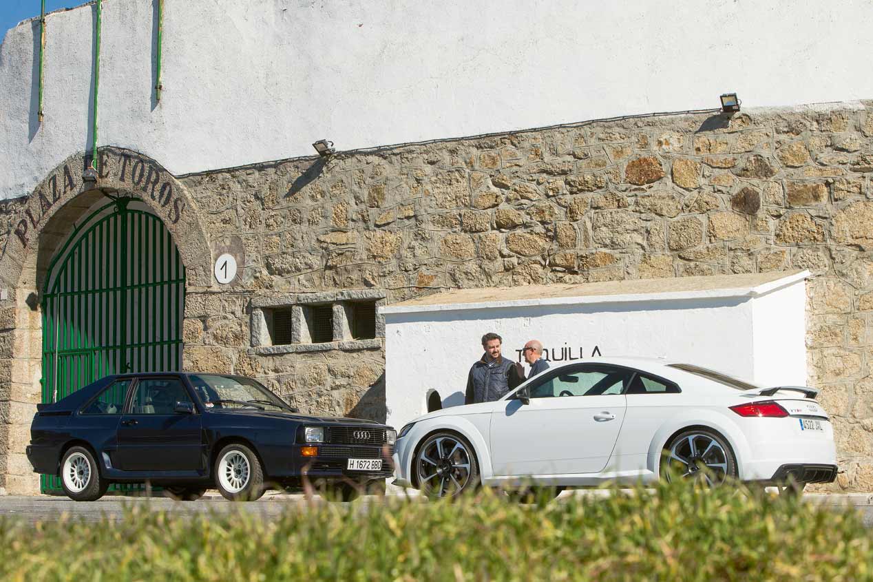 Audi TT RS vs Audi Sport Quattro, en fotos
