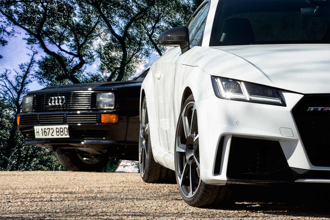 Audi TT RS vs Audi Sport Quattro, en fotos