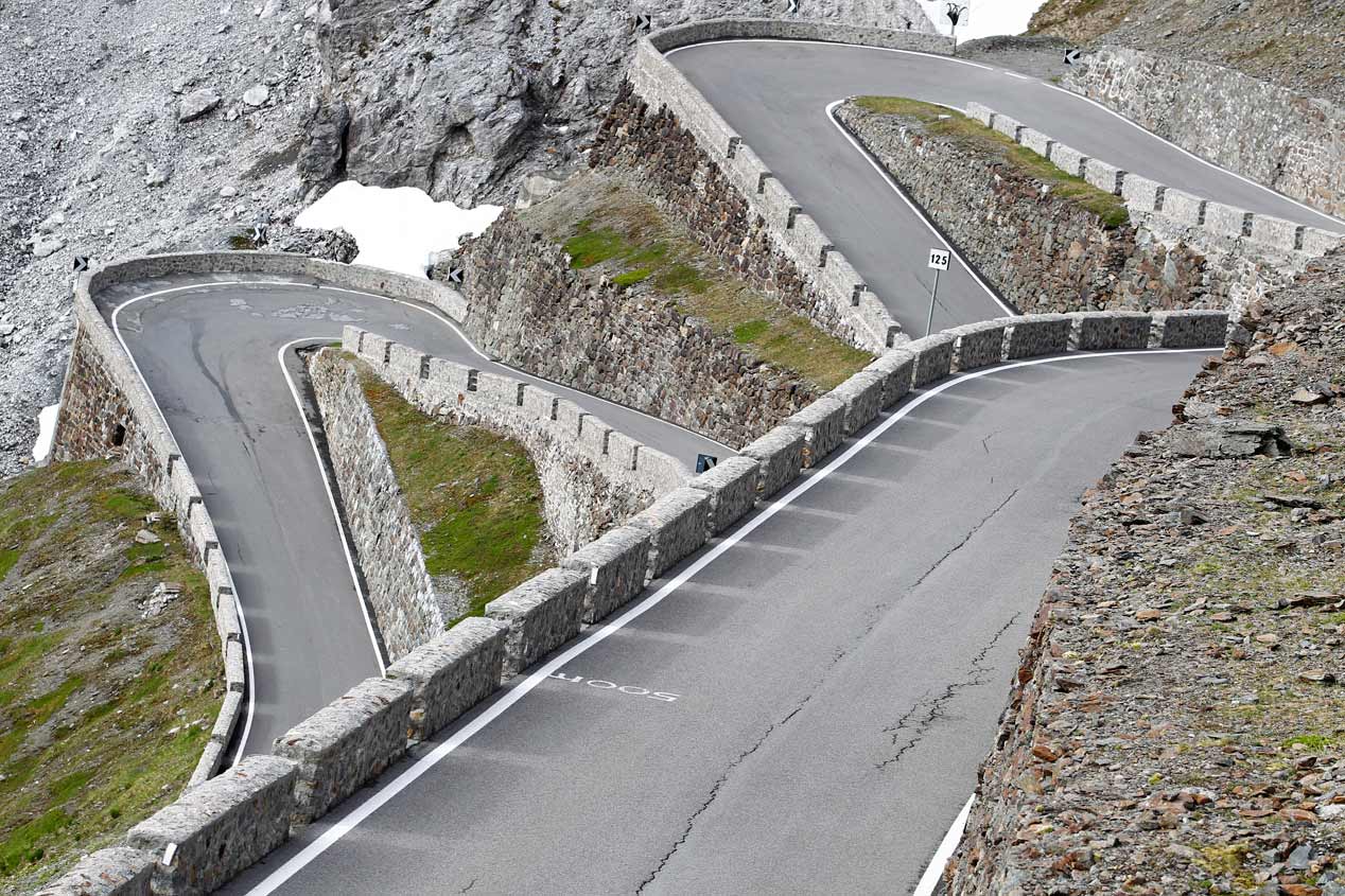 El puerto Passo dello Stelvio, en coche