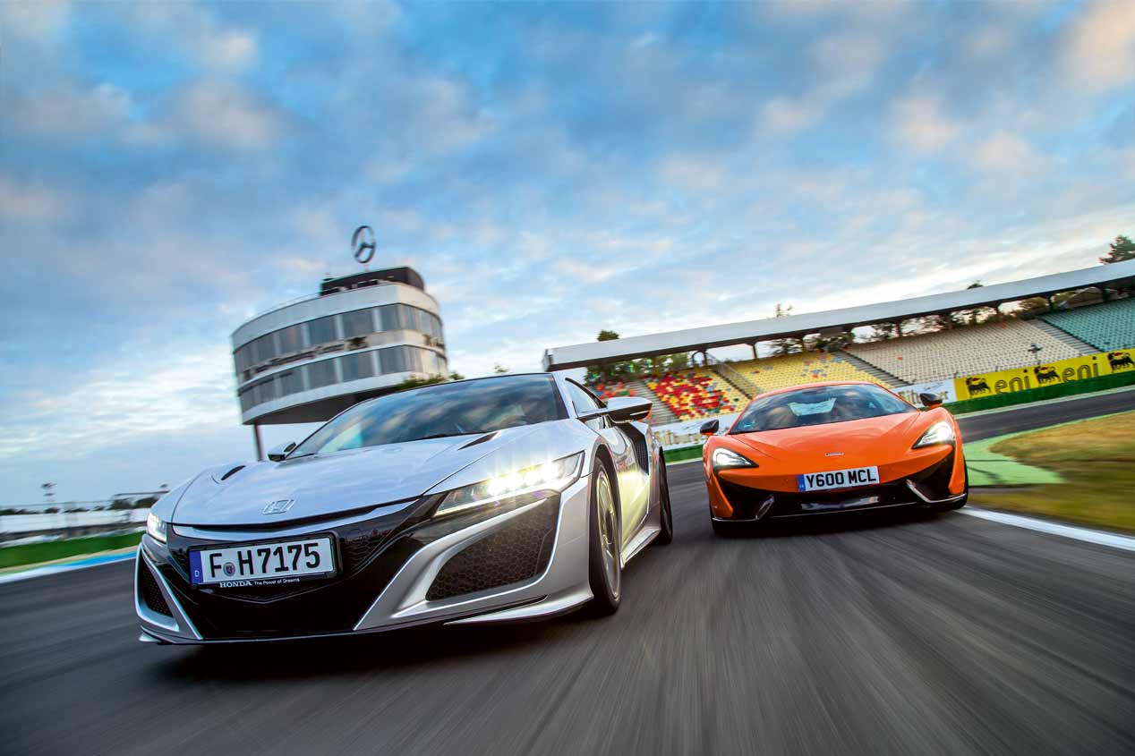 A prueba el Honda NSX y el McLaren 570S