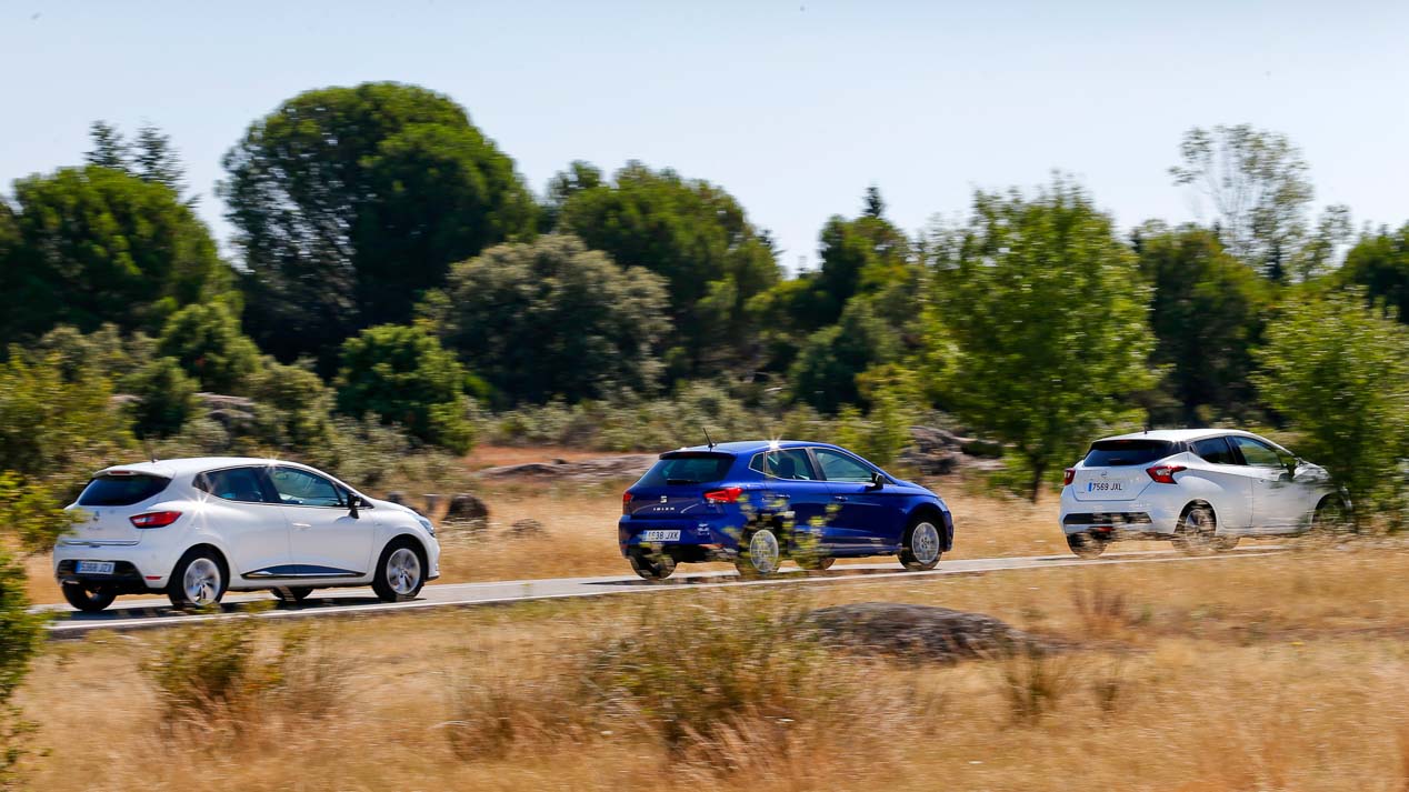Comparativa: Seat Ibiza TSI, Nissan Micra IG-T y Renault Clio TCE