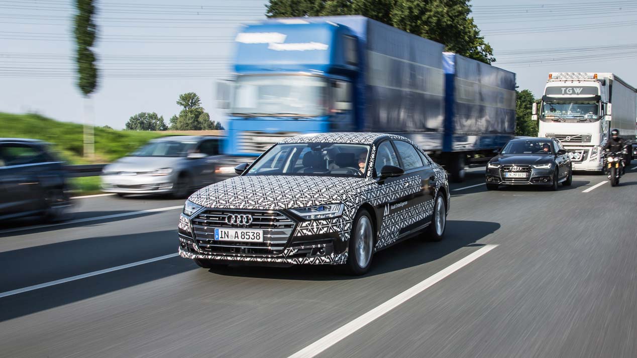 Audi traffic jam pilot: la conducción autónoma del nuevo Audi A8