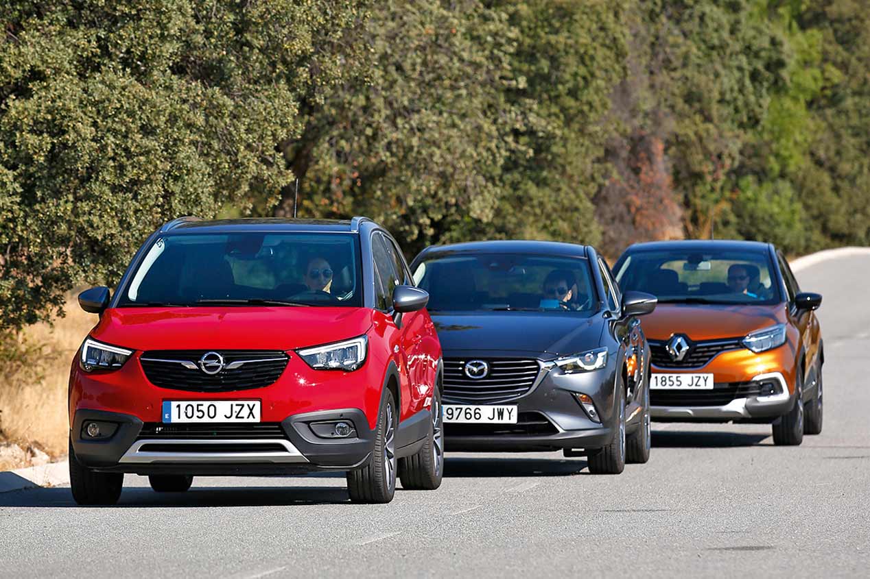 Renault Captur, Opel Crossland X y Mazda CX-3: en busca del mejor SUV urbano