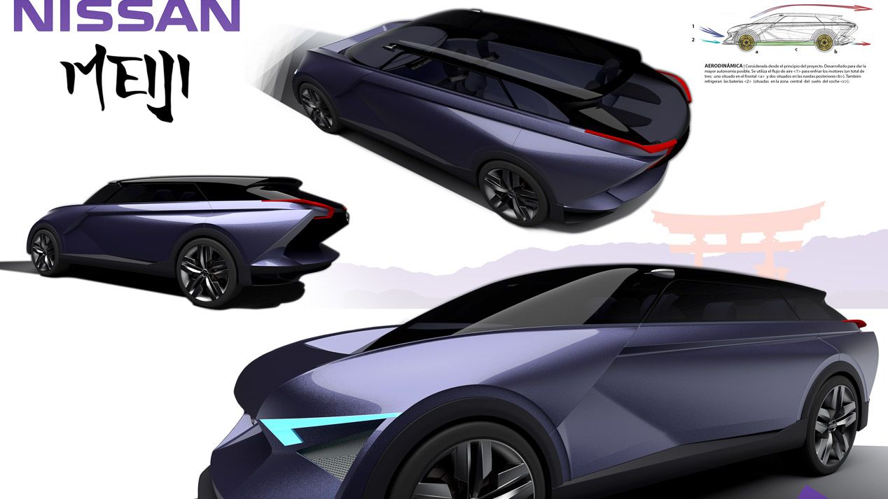 Ganador, segundo y tercer clasificados del Concurso de diseño de Autopista, Nissan y  la UPV de 2017