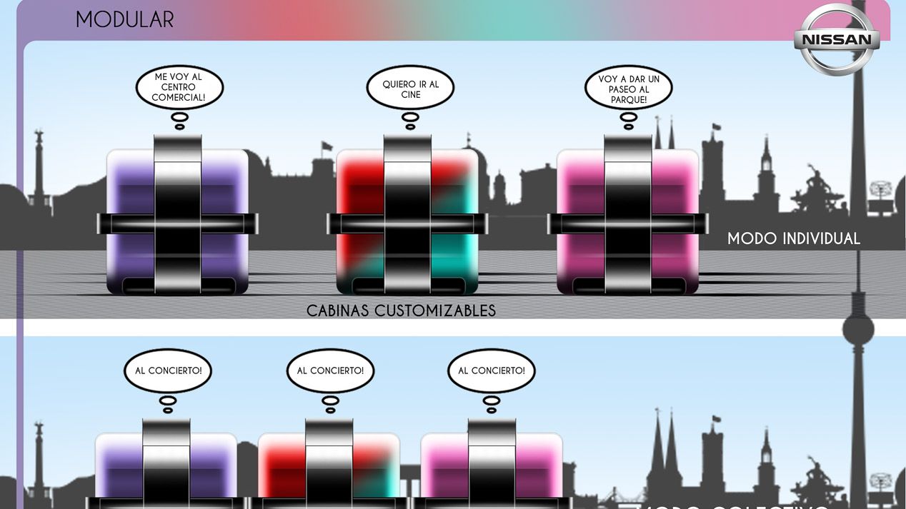 Ganador, segundo y tercer clasificados del Concurso de diseño de Autopista, Nissan y  la UPV de 2017