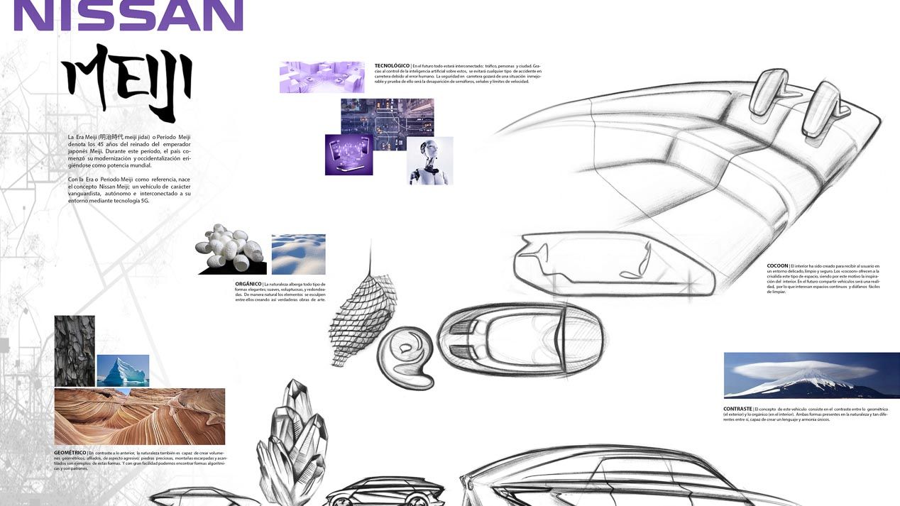 Ganador, segundo y tercer clasificados del Concurso de diseño de Autopista, Nissan y  la UPV de 2017