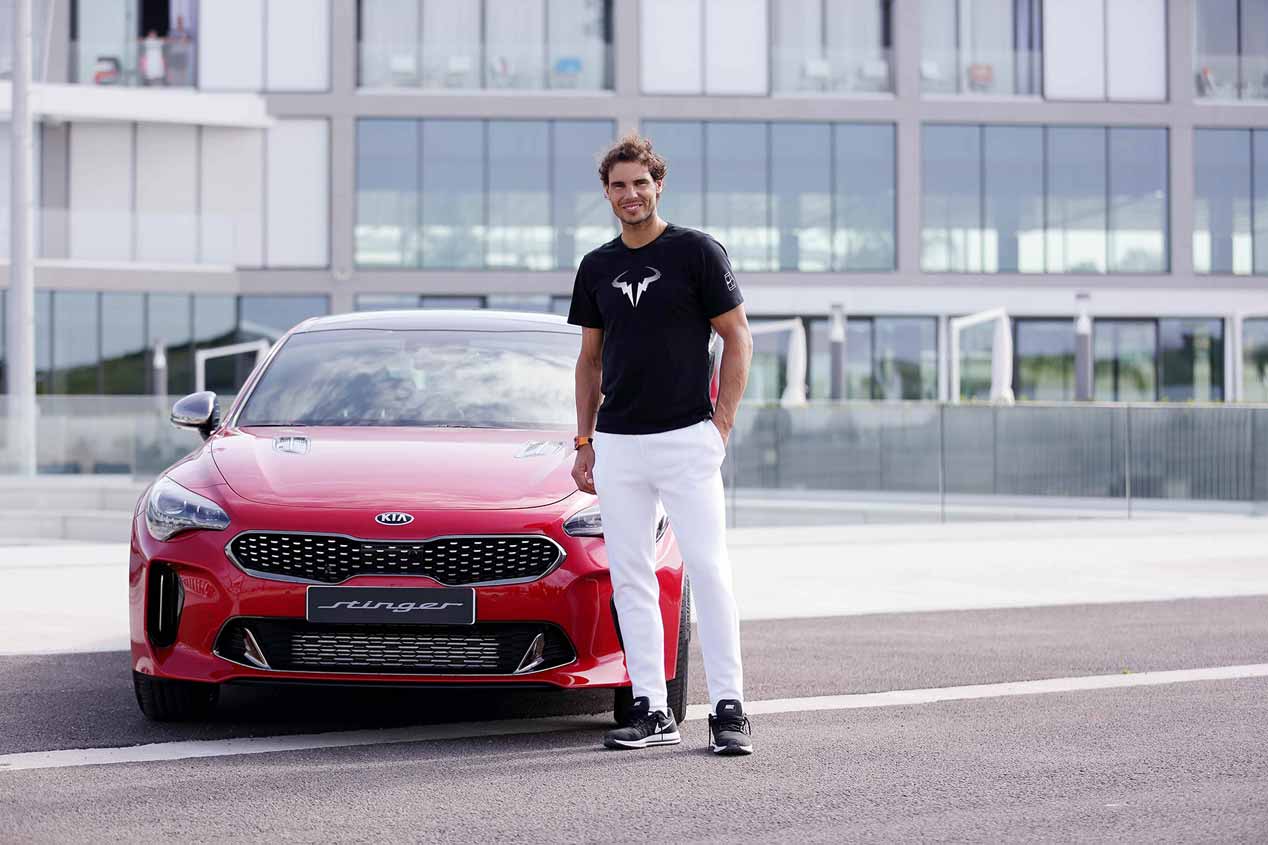 Kia Stinger, el coche que ya conduce Rafa Nadal
