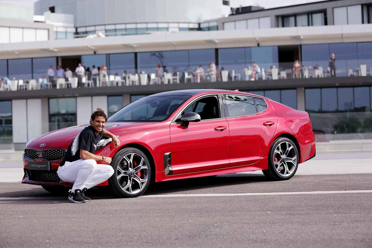 Kia Stinger, el coche que ya conduce Rafa Nadal