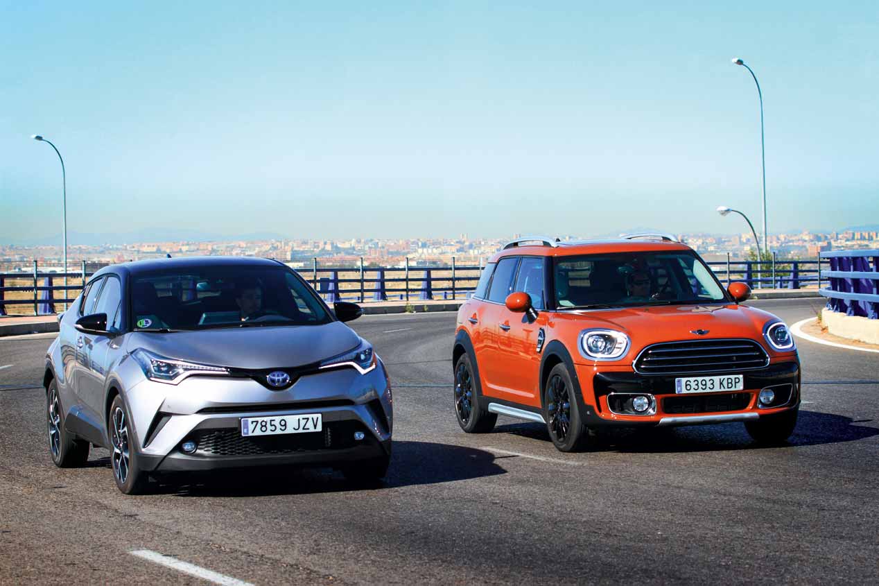 Comparativa SUV: Toyota C-HR vs Mini Countryman