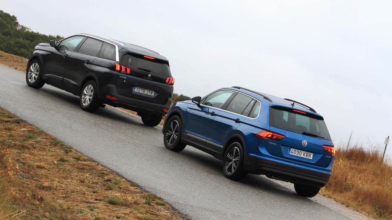Comparativa SUV: Peugeot 5008 1.6 BlueHDI vs VW Tiguan 2.0 TDI