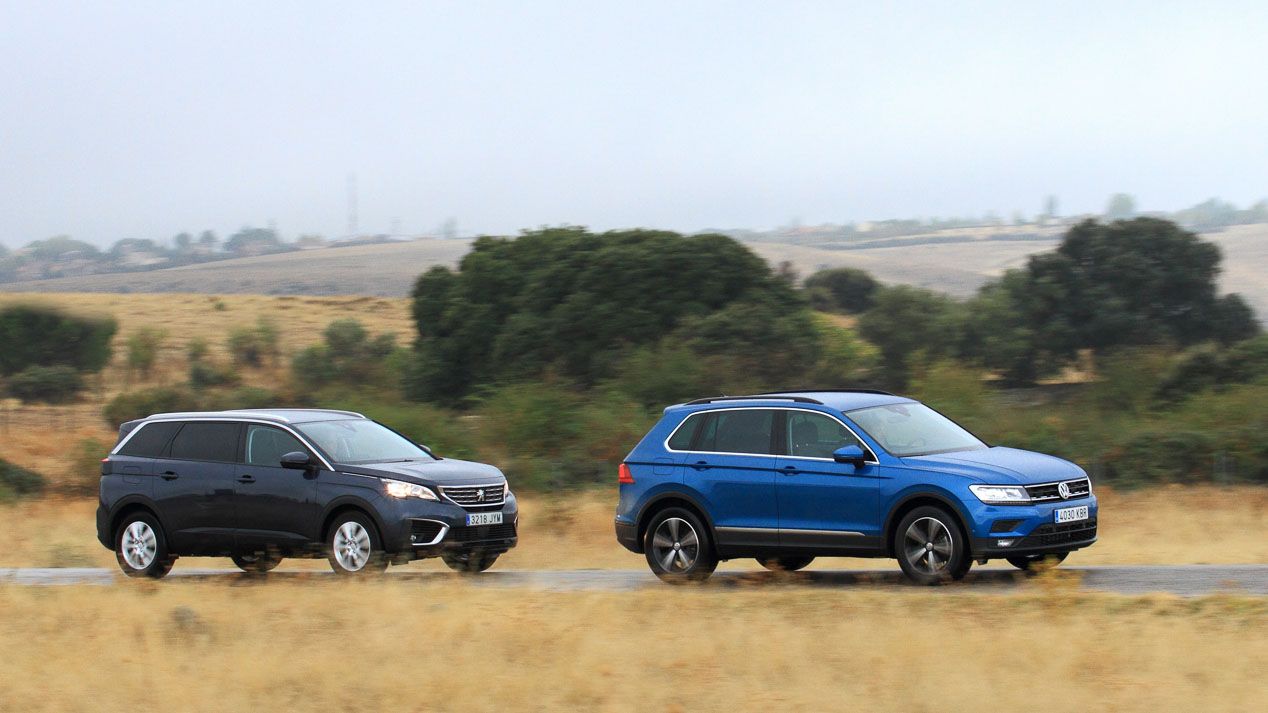 Comparativa SUV: Peugeot 5008 1.6 BlueHDI vs VW Tiguan 2.0 TDI