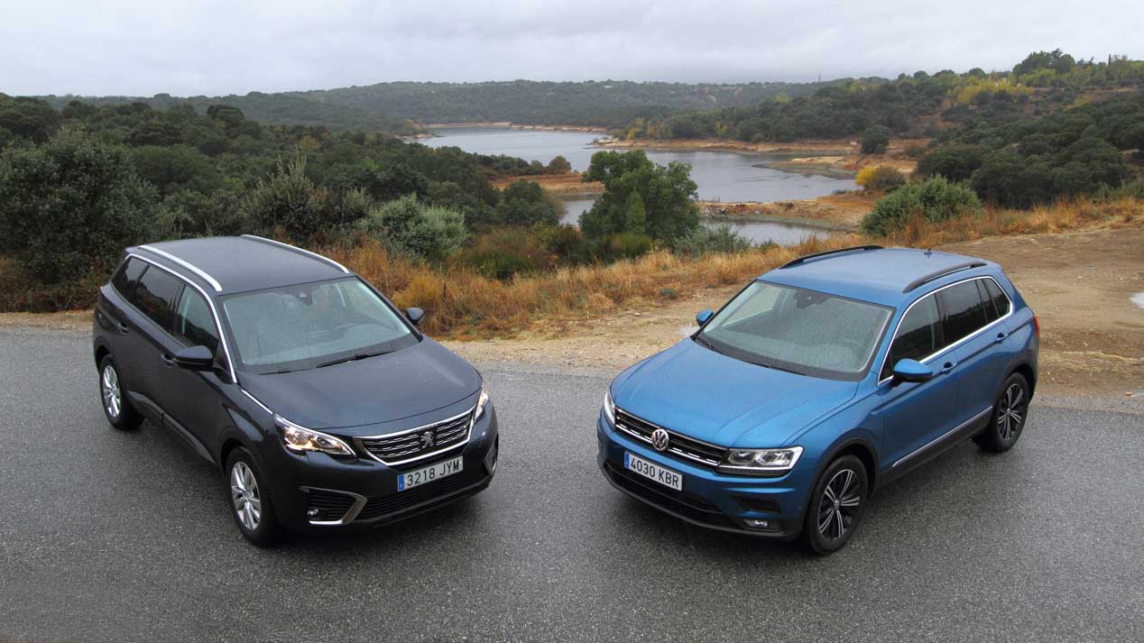 Comparativa SUV: Peugeot 5008 1.6 BlueHDI vs VW Tiguan 2.0 TDI