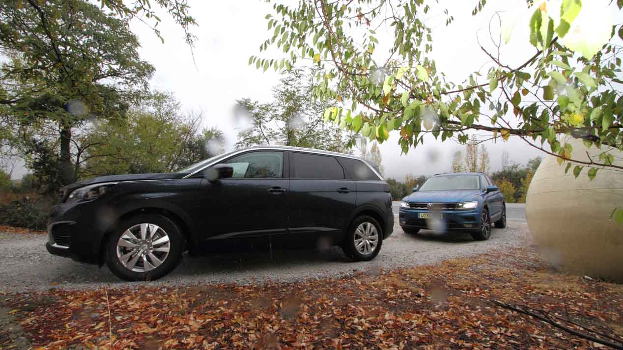 Comparativa SUV: Peugeot 5008 1.6 BlueHDI vs VW Tiguan 2.0 TDI