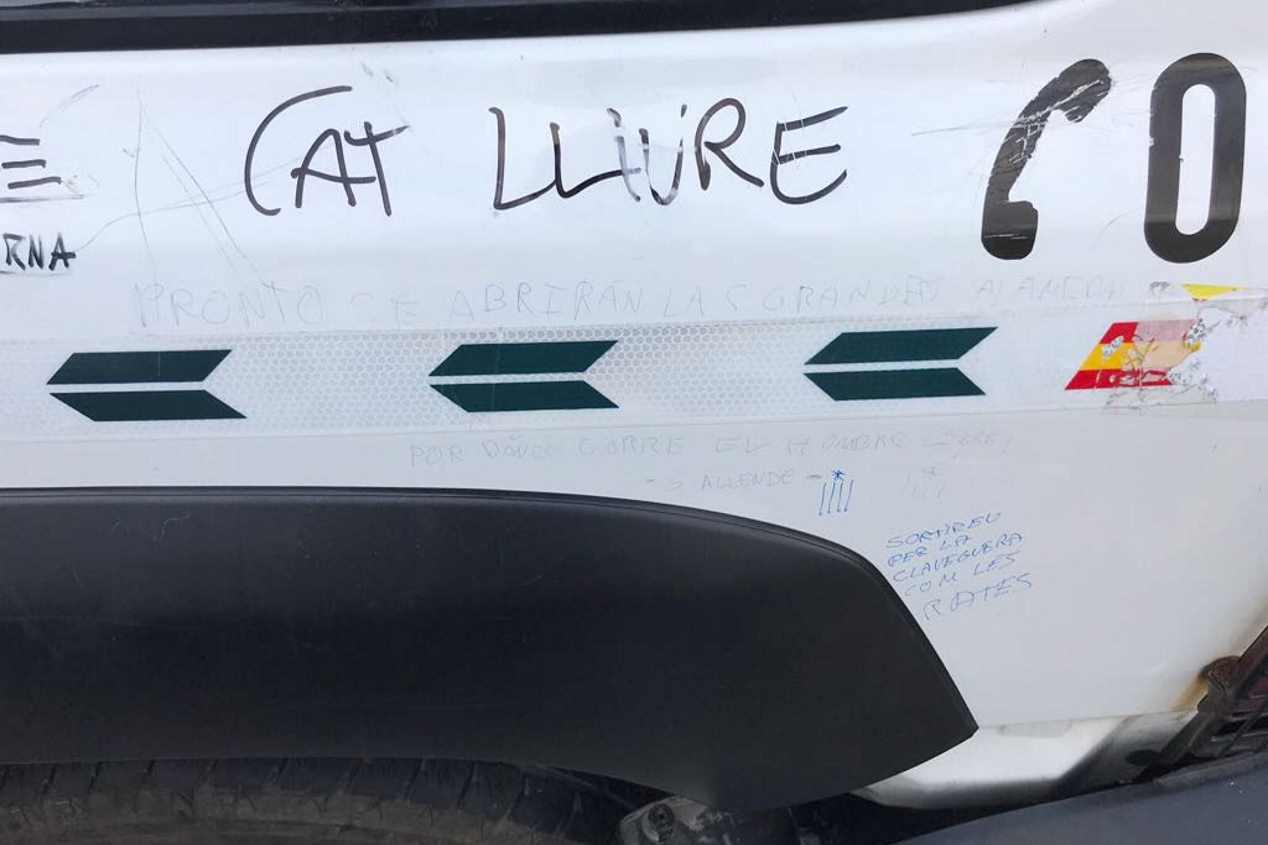Los coches de la Guardia Civil sufrieron desperfectos por 135.000 € tras las protestas de Barcelona