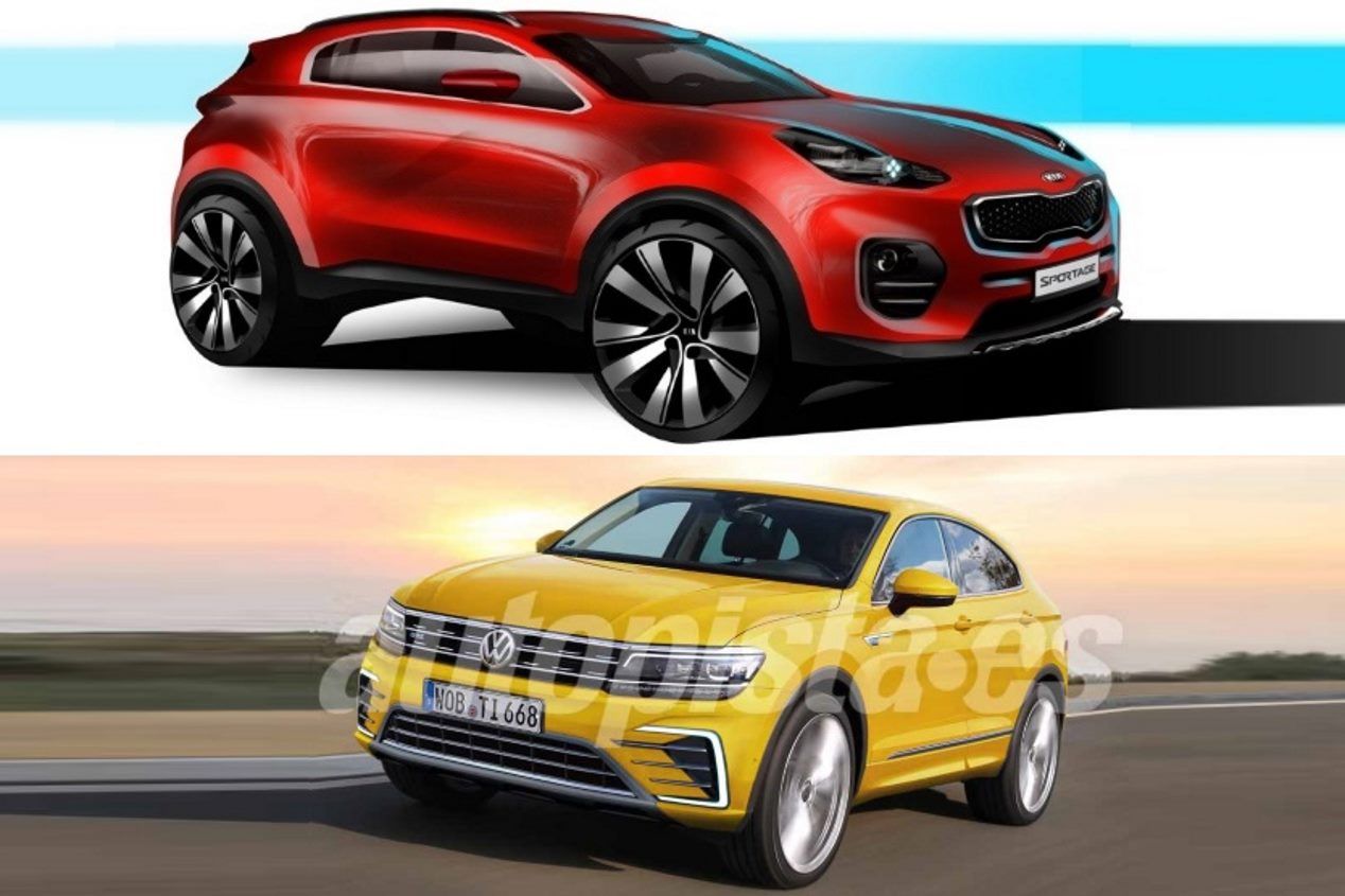 Kia Sportage Coupé vs VW Tiguan Coupé: los nuevos SUV que vienen