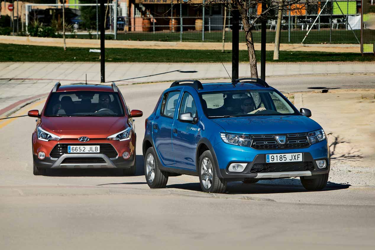 Dacia Sandero Stepway vs Hyundai i20 Active, en imágenes