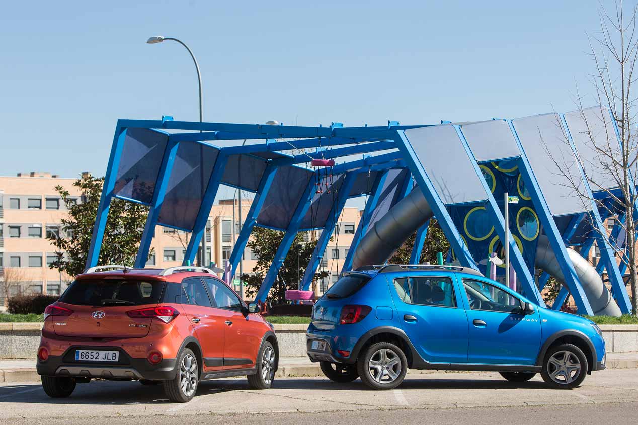 Dacia Sandero Stepway vs Hyundai i20 Active, en imágenes