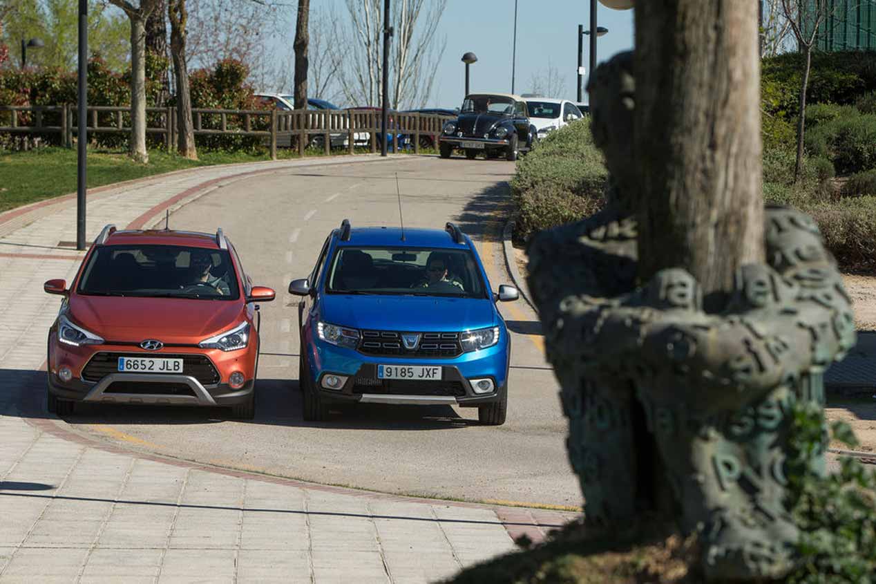 Dacia Sandero Stepway vs Hyundai i20 Active, en imágenes