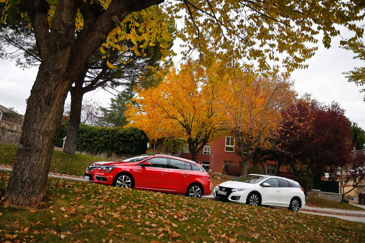 A prueba el Honda Civic Tourer y el Renault Mégane Sport Tourer