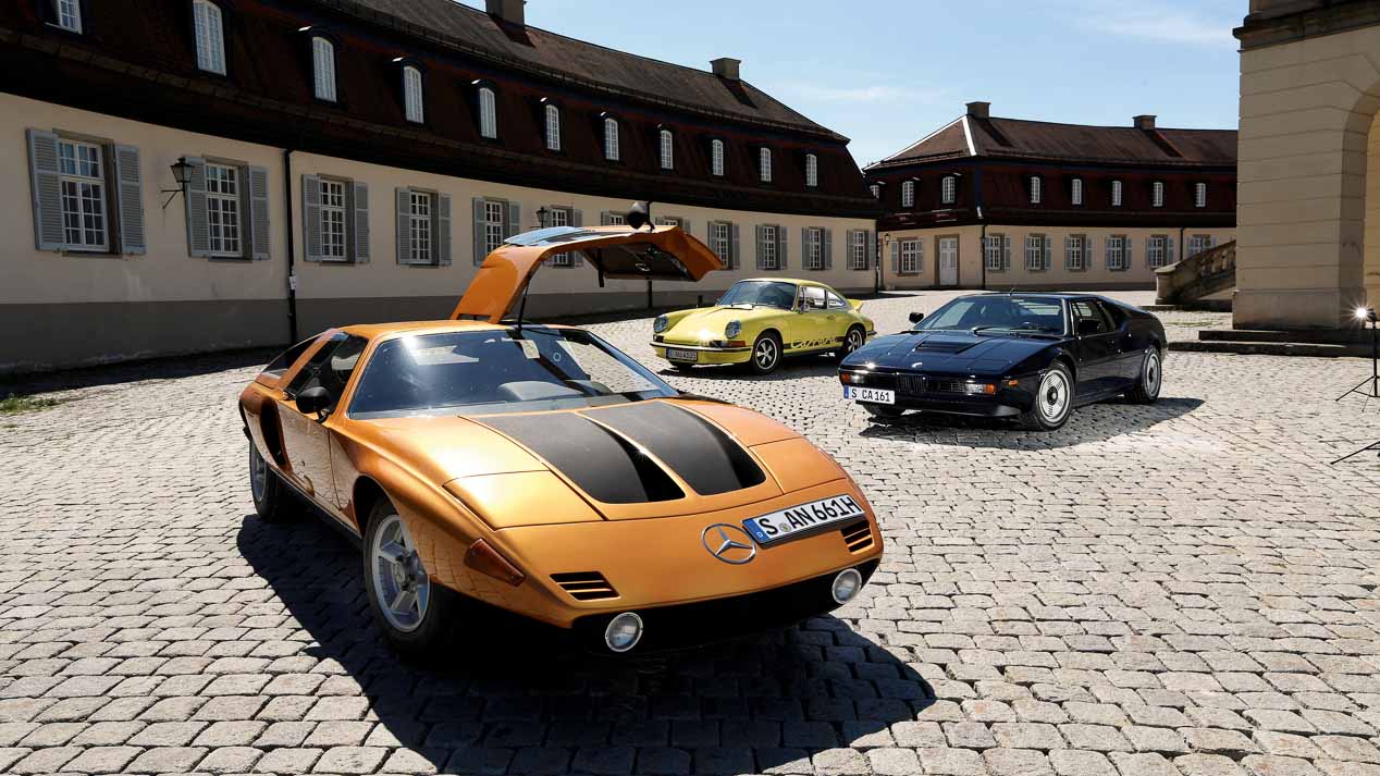 Comparativa de clásicos: BMW M1, Mercedes C111 y Porsche 911 Carrera RS