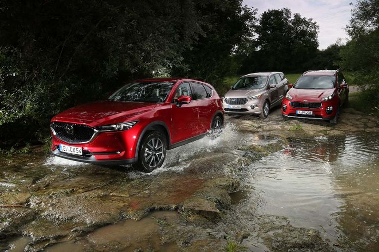 Comparativa SUV Diesel: Ford Kuga, Kia Sportage y Mazda CX-5