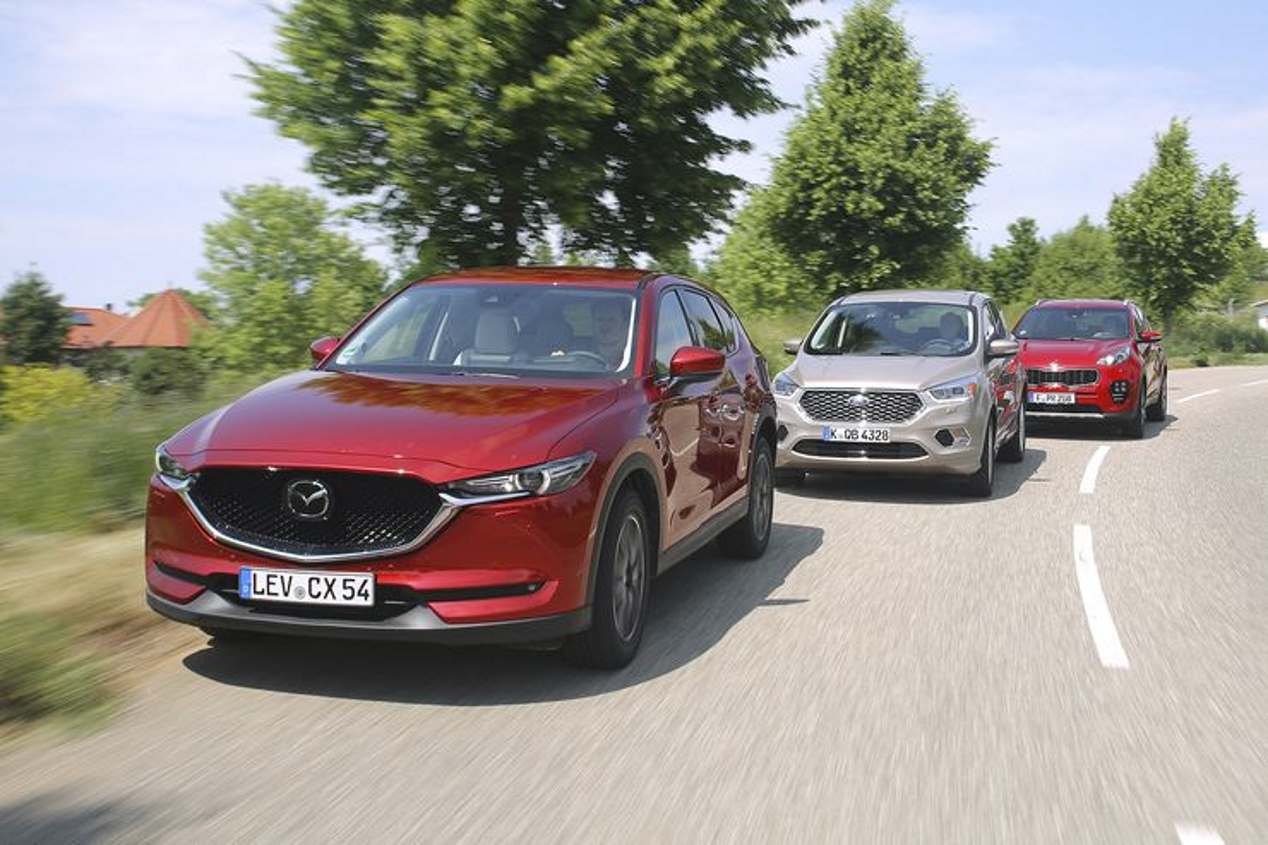 Comparativa SUV Diesel: Ford Kuga, Kia Sportage y Mazda CX-5