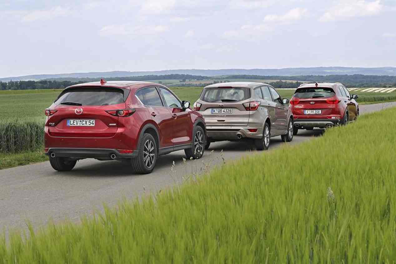Comparativa SUV Diesel: Ford Kuga, Kia Sportage y Mazda CX-5