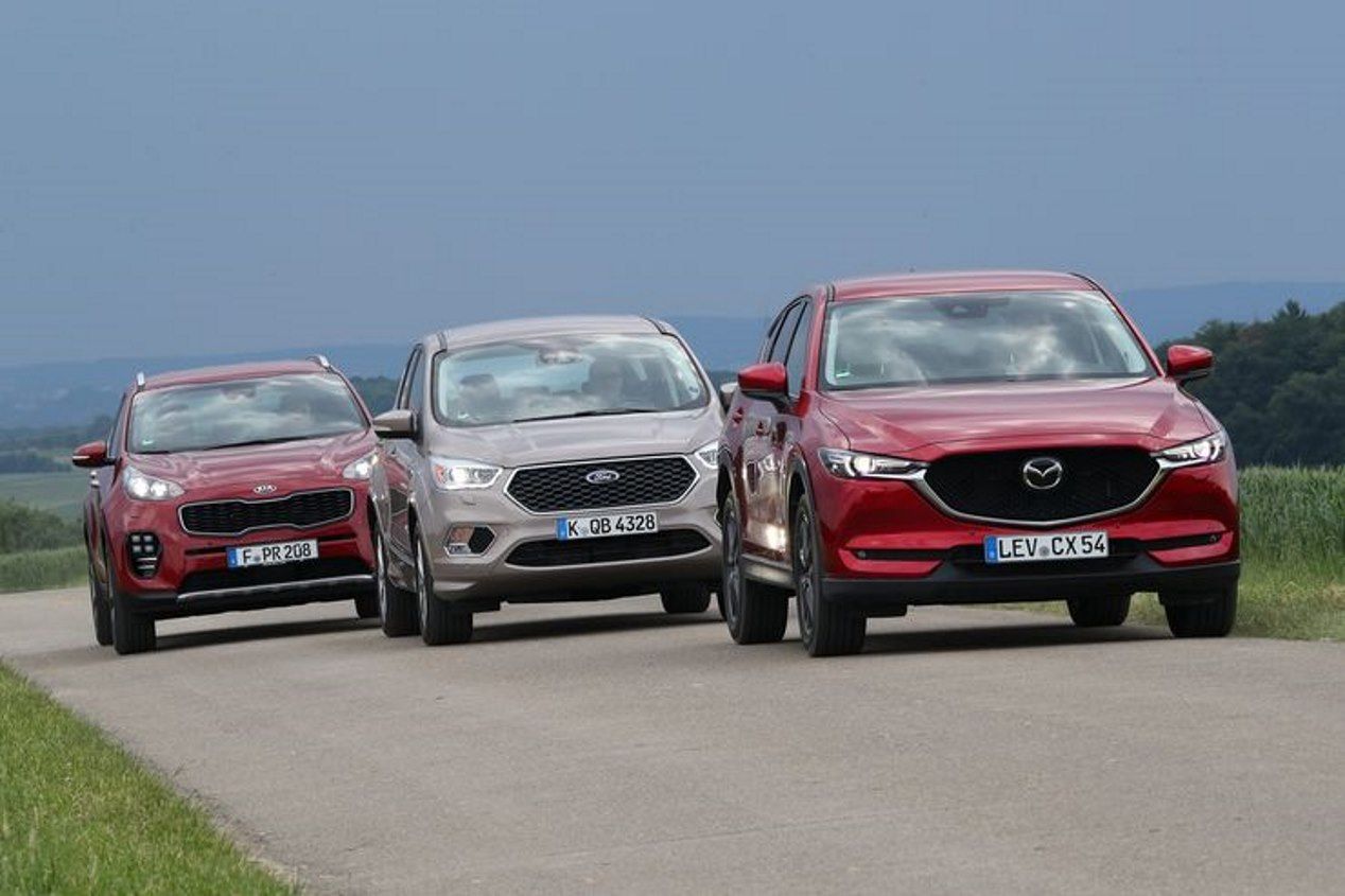 Comparativa SUV Diesel: Ford Kuga, Kia Sportage y Mazda CX-5