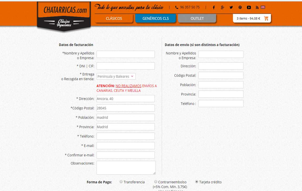 Chatarricas.com: piezas y materiales para tu coche clásico