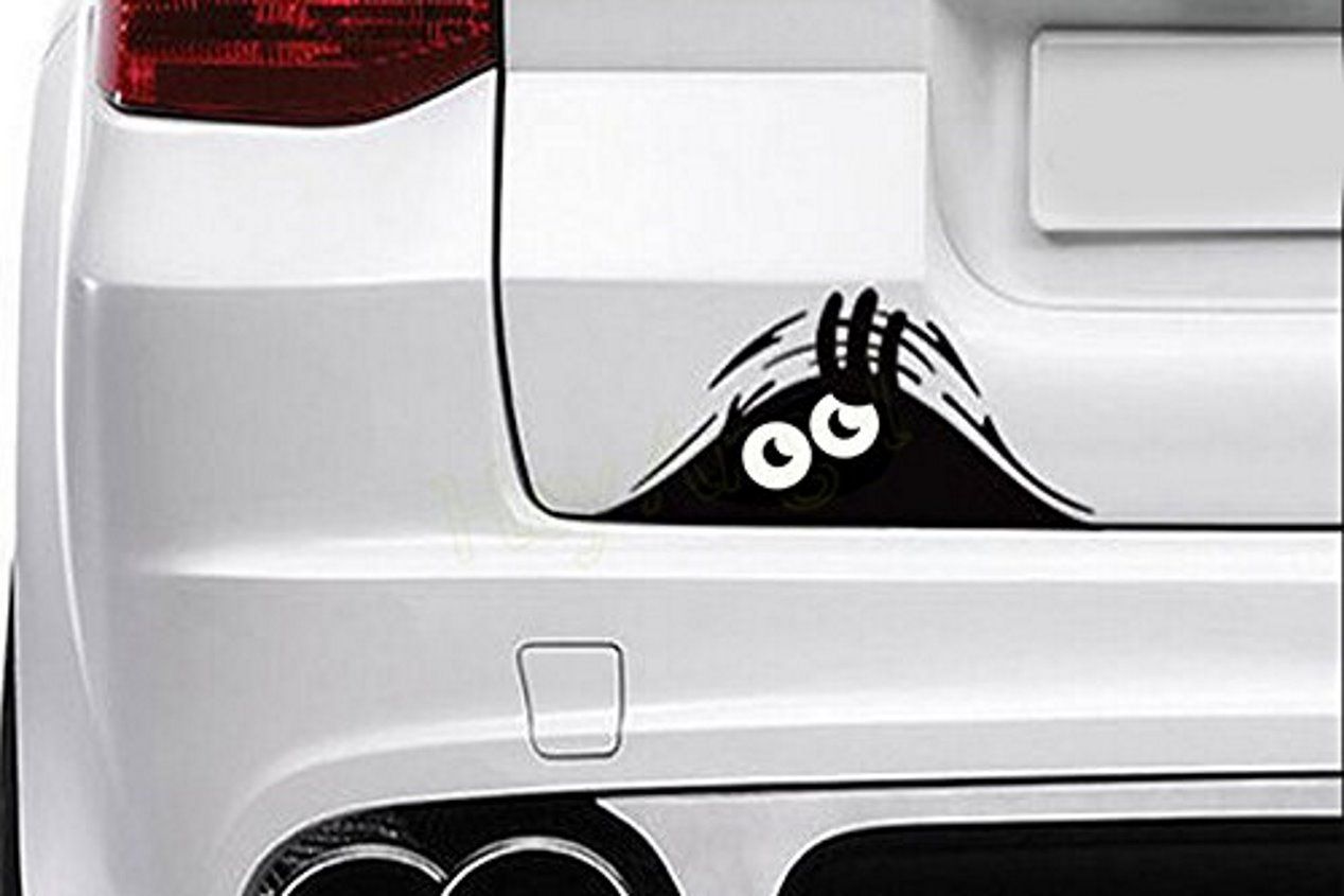 Las pegatinas para coches más curiosas