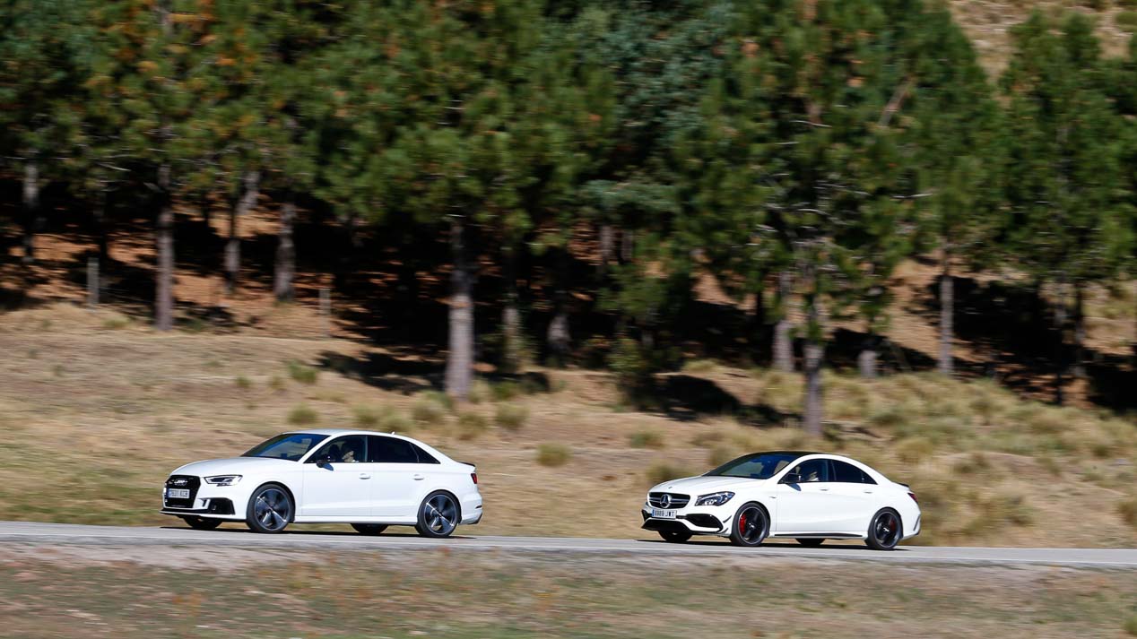 Comparativa entre Audi RS 3 Sedán y el Mercedes-AMG CLA 45