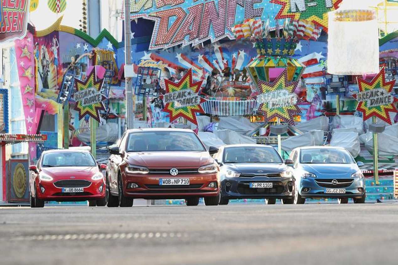 Comparativa: VW Polo TSI vs Ford Fiesta Ecoboost vs Kia Rio T-GDI vs Opel Corsa Turbo